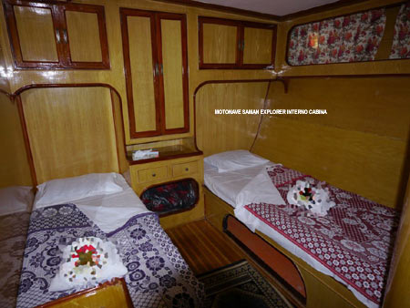 Cabina due letti con bagno barca sub Oman